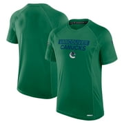 Men's Fanatics Kelly Green Vancouver Canucks Authentic Pro Rink Tech T-Shirt